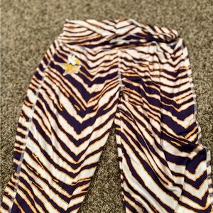 Majestic MN Vikings Zubaz Striped Leggings